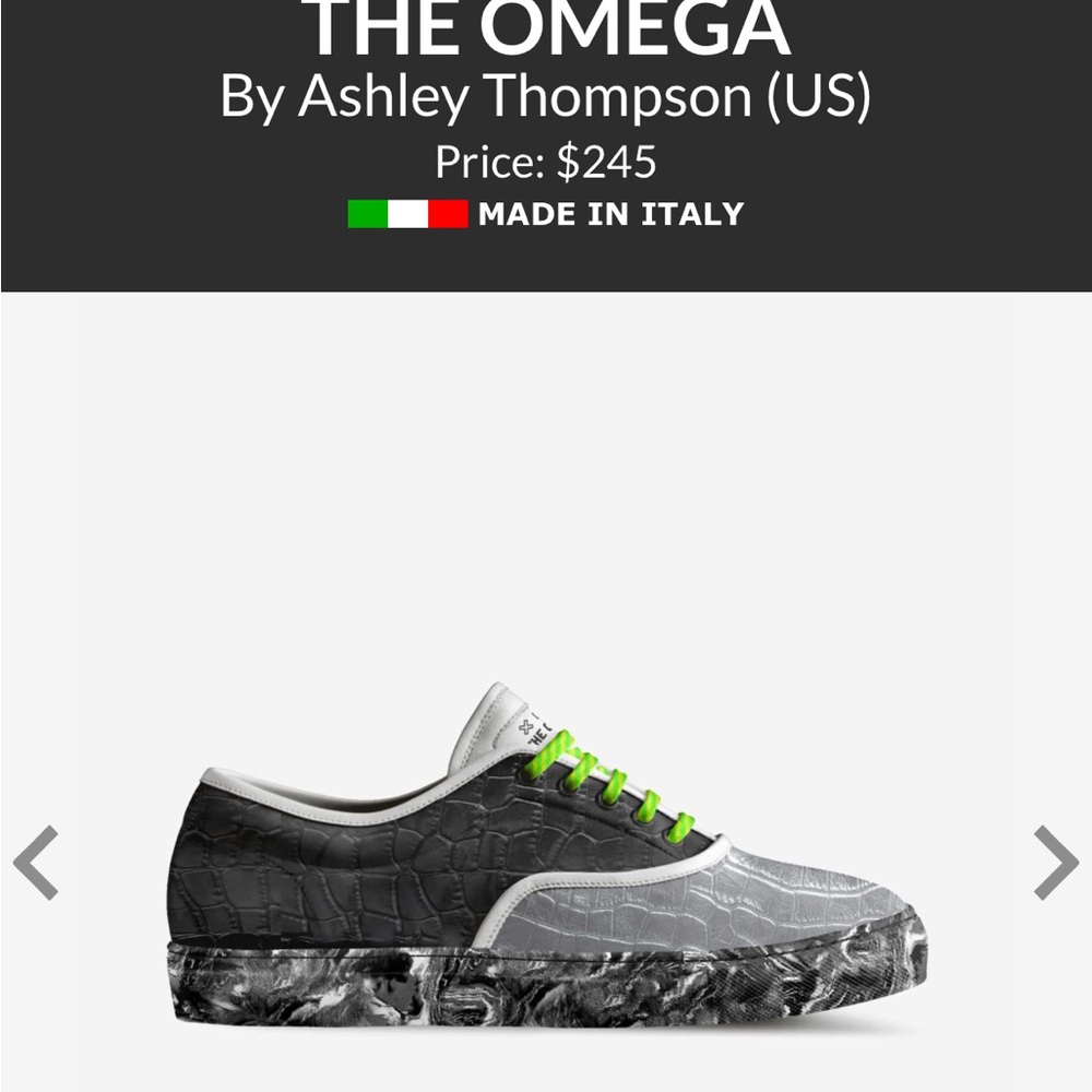 The Omega Black and Gray Sneakers by